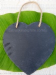 Chrismas heart slate decorative plaque